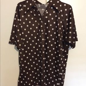 Men’s Vintage Polka Dot Disco Shirt